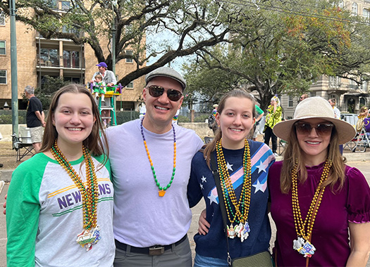 Dr. Camenzuli and his daughters