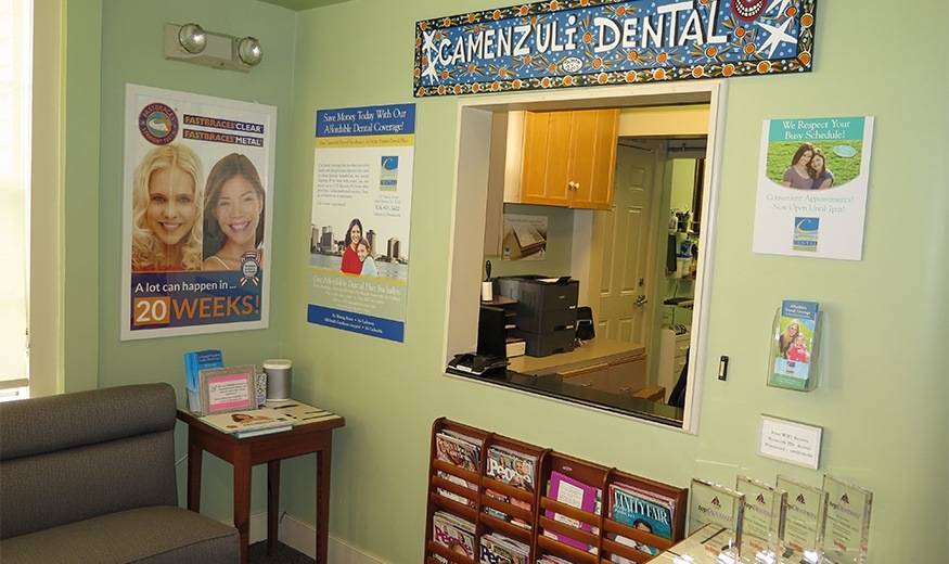 Welcoming reception desk