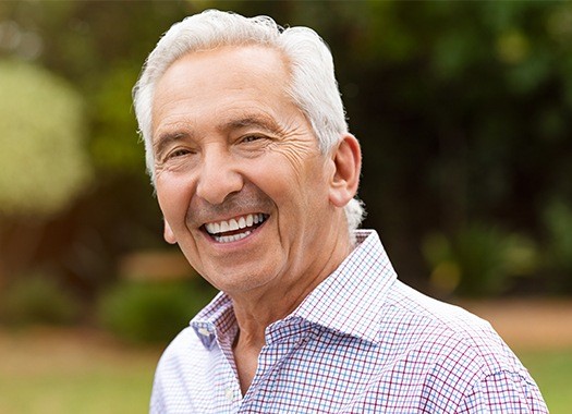 Older man with healthy smile