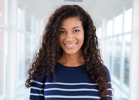 Young woman with healthy smile